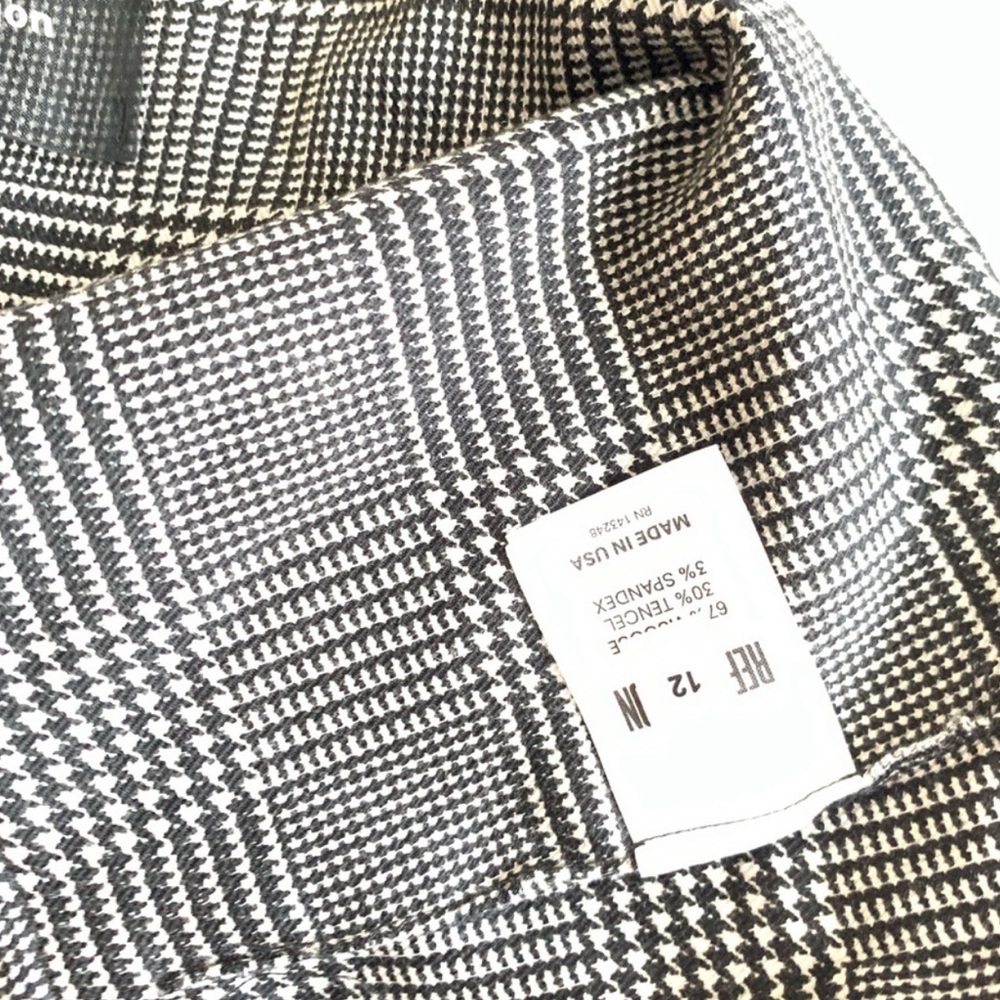 Reformation Houndstooth Button Front Cropped Tank - image 5